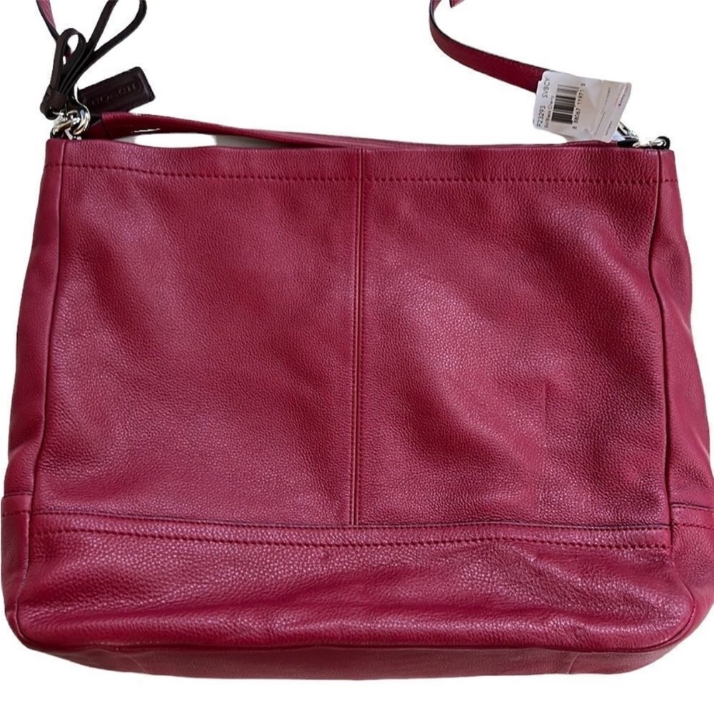 Coach Park Leather Crossbody Bag / Purse Black Cherry NWT - Picture 5 of 11